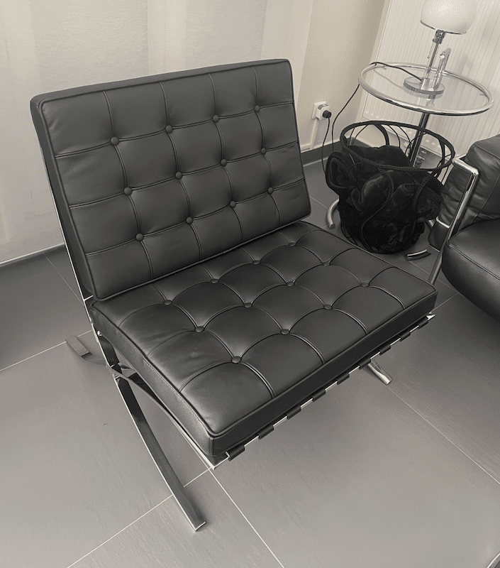 avis fauteuil barcelona knoll cuir noir chaise barcelona replica immitation