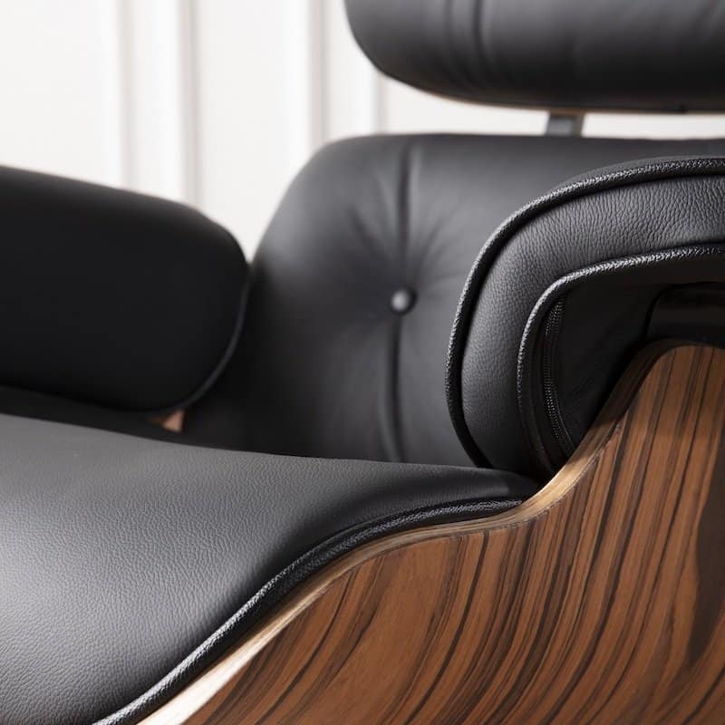 Rosewood Coussi foam quality lounge chair eames ottoman