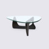 Mesa de centro com design em madeira de freixo preto e vidro temperado de 19 mm - Gio - Image 5