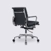 eams style office chair ergonomic design black leather soft pad with castor 4