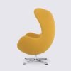 Poltrona da salotto gialla di design in cashmere - Oeuf - immagine 5