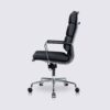modern office chair high back black leather eames soft pad ea219