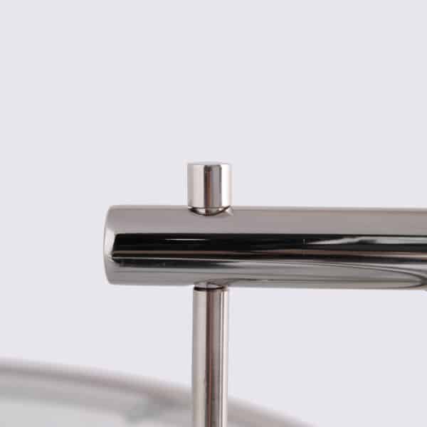table d&#039;appoint design petite console en acier chromé replica eileen gray