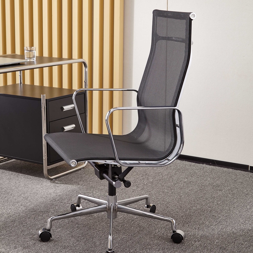 chaise de bureau design confortable ergonomique replica chaise eames ea119 mesh maille