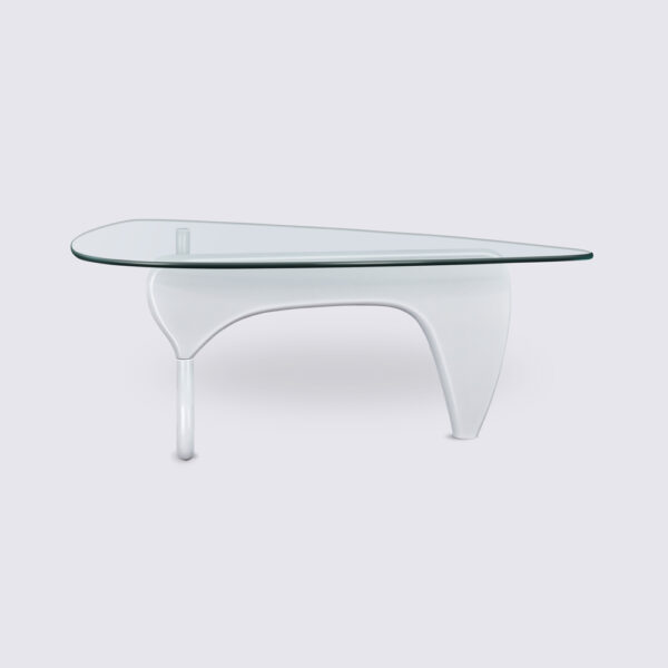 copie table noguchi bois frêne blanc en verre design moderne luxe design
