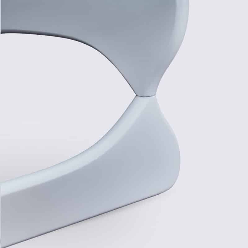pied table basse noguchi bois frêne blanc en verre design moderne luxe design copie isamu noguchi