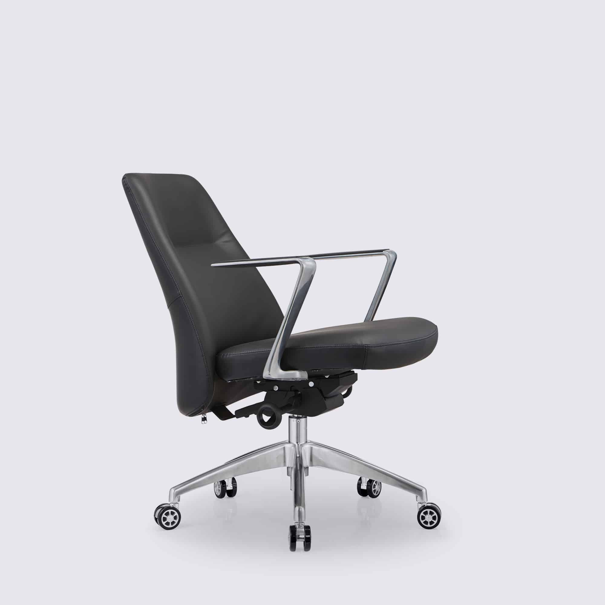 Tabouret ergonomique ROBERT noir/gris - Chaise de bureau - Bureau et entrée  - Meuble