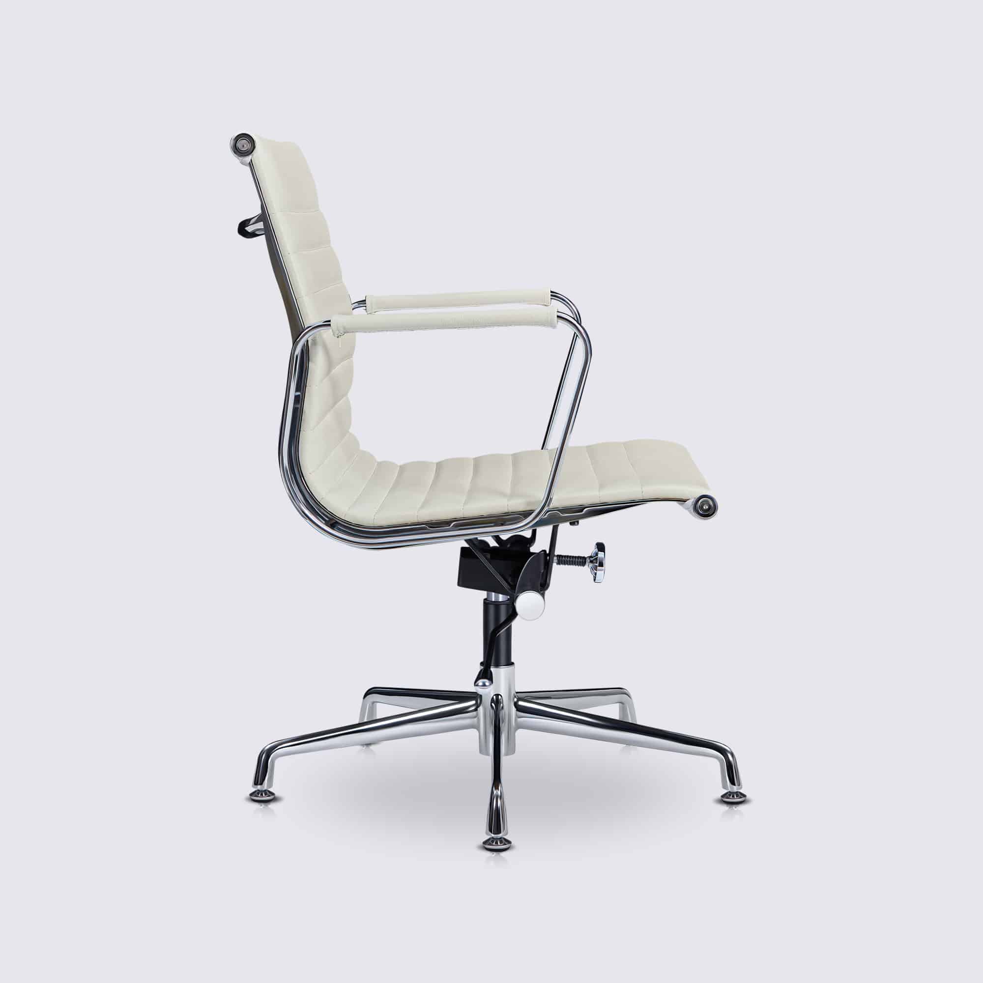 Riverside Chaise de bureau ergonomique blanche réglable en hauteur