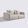 canapé modulable 3 places tissu linen crème beige marbellia haut de gamme luxe large assise xxl