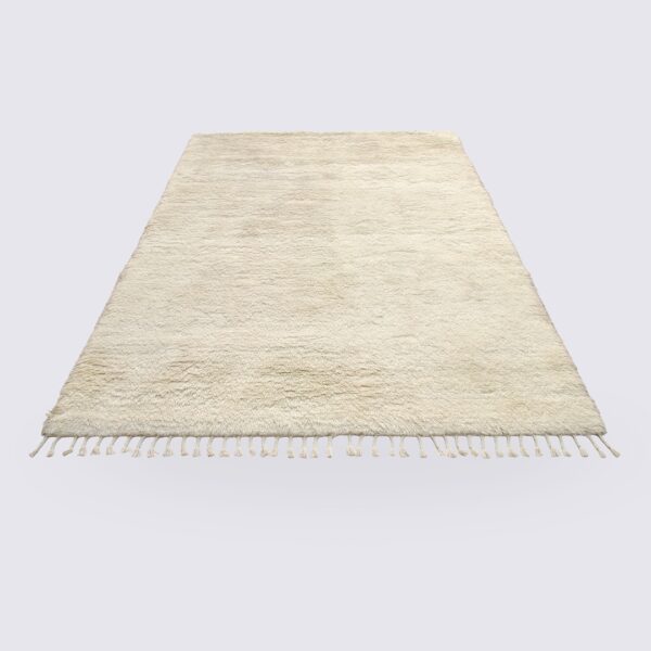 beige Berberteppiche handgefertigt Shaggy aus Wolle Neuseeland 160x230cm isra