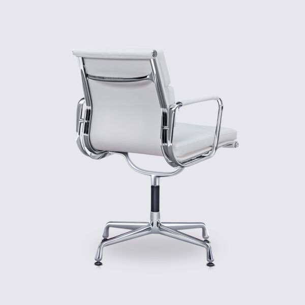 soft pad ea208 office chair white leather ergonomic fixed base