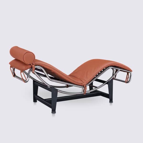 lounge sessel lc4 le corbusier lederkopie cognac salon