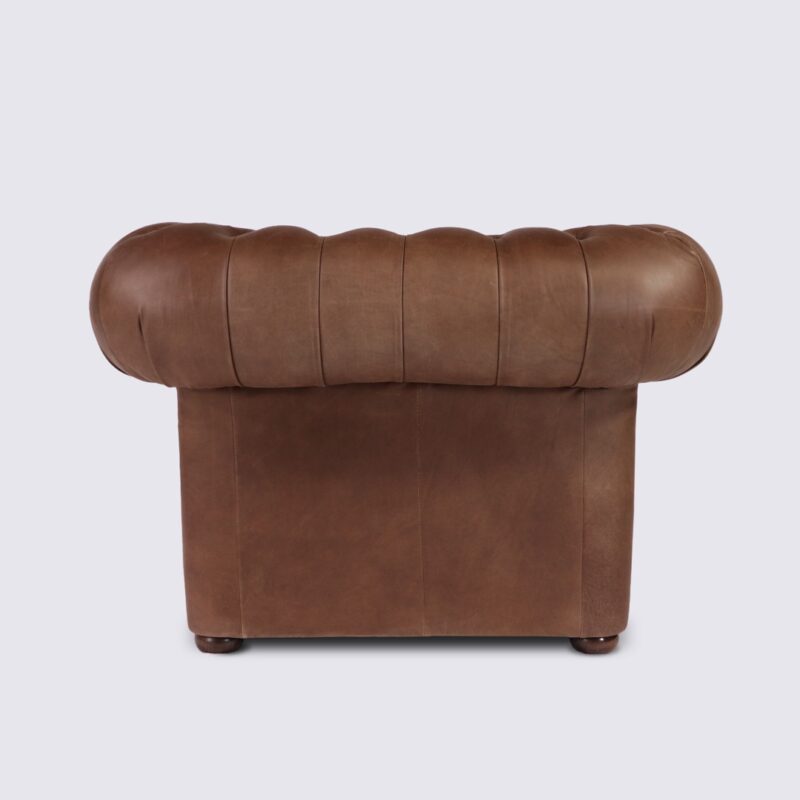 fauteuil chesterfield 1 place cuir marron chocolat aniline anglais capitonnéfauteuil chesterfield 1 place cuir marron chocolat aniline anglais