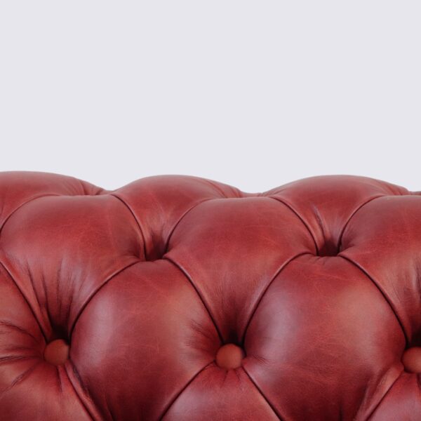 chesterfield sessel bordeauxrot leder anilin englisch gepolstert