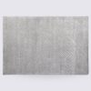 tapis chambre moderne losange gris clair fait main en laine et viscose grand
