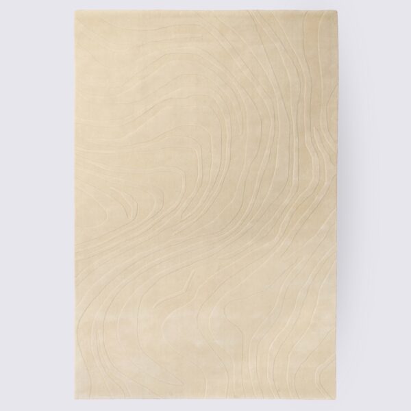 tapis en laine beige crème moderne 200cm 300cm grand format fait main tribeca