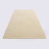 tapis de salon fait main beige crème clair grand 200cm par 300cm fait main motif arrondis dunes