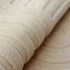 tapis fait main beige crème clair grand format 200cm par 300cm fait main motif rond bellagio