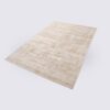 tapis de salon uni beige crème fait main en laine naturelle grand format 200cm 300cm