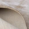 tapis salon uni beige crème fait main en viscose naturelle grand 200cm 300cm