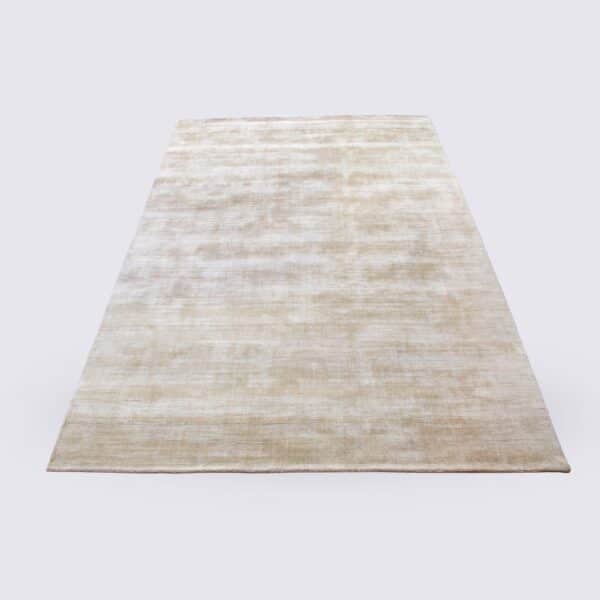 tapis de salon uni blanc crème fait main en laine naturelle grand 200cm 300cm
