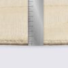 tapis uni beige motif vagues fait main grand format 200cm 300cm pour salon