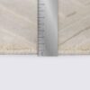 tapis moderne blanc creme beige fait main losanges grand format 200cm 300cm pour chambre à coucher arona