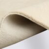 tapis uni avec bordure moderne beige blanc crème tissé main grand format 200cm 300cm salon