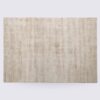 tapis uni moderne crème fait main en viscose grand 300cm pour salon