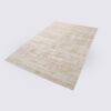 tapis uni moderne beige fait main en viscose grand 200cm 300cm pour salon