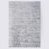 tapis uni moderne gris clair fait main en viscose grand format 200cm 300cm pour salon