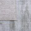 tapis moderne gris clair fait main en viscose grand format 200cm 300cm pour salon