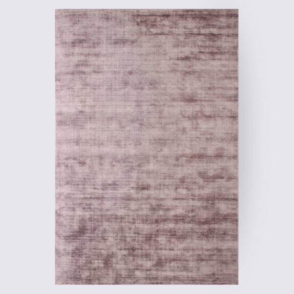 tapis salon uni moderne taupe marron fait main en viscose grand format 200cm 300cm