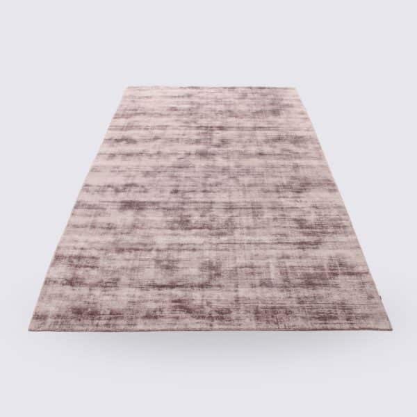 tapis uni taupe marron fait main en viscose grand format 200cm 300cm pour salon 1