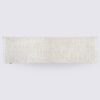 tapis runner fait main rectangle en laine et coton moderne couleur crème 80cm 300cm