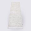 tapis de couloir runner fait main rectangle en laine coton moderne couleur crème 80cm 300cm