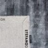 tapis salon fait main gris foncé charbon grand design moderne ivy 200cm 300cm