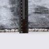 dimension tapis de salon fait main gris foncé charbon grand design moderne ivy 200cm 300cm