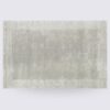 tapis de salon fait main moderne rectangle gris clair uni laine corado 160cm 230cm