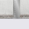 dimensions tapis de salon fait main moderne rectangle gris clair uni laine corado 160cm 230cm