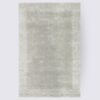 tapis chambre fait main moderne rectangle gris clair uni laine corado 160cm 230cm