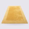 tapis de salon tissé main moderne jaune or moutarde uni laine corado 160cm 230cm