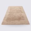 tapis de salon fait main moderne rectangle taupe uni corado 160cm 230cm