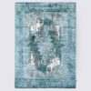 tapis chambre fait main motif persan oriental moderne bleu turquoise grand design moderne zola 200cm 300cm