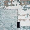 tapis fait main motif persan oriental moderne bleu turquoise grand design moderne zola 200cm 300cm