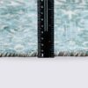tapis de salon fait main motif persan oriental moderne bleu turquoise grand design moderne zola 200cm