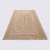 tapis de salon jute toile 200x300 fait main rectangulaire