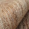 tapis de salon jute toile 200x300 fait main rectangulaire moderne