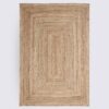 tapis de salon jute toile 200x300 fait main rectangle