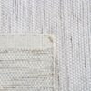 tapis fait main rectangle laine et coton moderne couleur crème 200cm 300cm